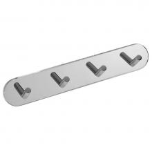 LaLoo Canada 7115-4C - 4 Hook Strip - Chrome