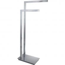 LaLoo Canada 9000 C - Double Bar Floor Towel Stand - Chrome