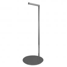 LaLoo Canada 9007N BG - Paper Holder Floor Stand Round Bar - Brushed Gold