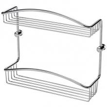 LaLoo Canada 9107MC - Double Wire Basket - Matte Black & Chrome