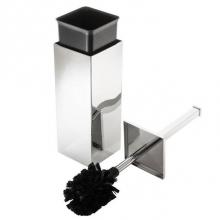 LaLoo Canada 9300MG - Square Bowl Brush and Holder - Matte Black & Brushed Gold