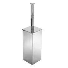 LaLoo Canada 9300 C - Square Bowl Brush and Holder - Chrome