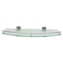LaLoo Canada H2687 C - Hero Single Glass Shelf - Chrome