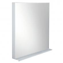 LaLoo Canada Q20M30MB - Qurios Natural Aluminum 30'' Mirror - Matte Black