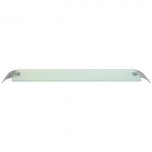 LaLoo Canada R3087MB - Radius Single Glass Shelf - Matte Black