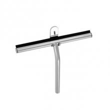 LaLoo Canada S0100MC - 9-1/2'' Shower Squeegee - Matte Black  & Chrome