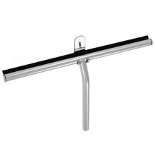 LaLoo Canada S0200MC - 13 3/8'' Shower Squeegee - Matte Black & Chrome