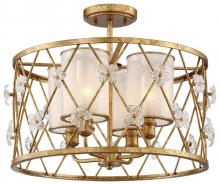 Minka Metropolitan N6565-596 - VICTORIA PARK - 4 LIGHT SEMI FLUSH