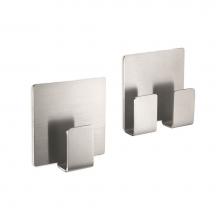 ICO Bath Z40134 - WHILE STOCKS LAST - 2'' x 2.25'' Appeso Towel Hook Self Adhesive - Stainless S