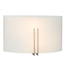 Galaxy Lighting 215681BN-213EB - Wall Sconce - in Brushed Nickel finish with Satin White Glass