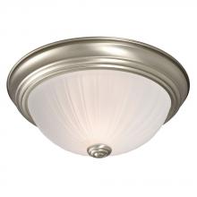 Galaxy Lighting 625021PT PL13 - Flush Mount Ceiling Light - in Pewter finish with Frosted Melon Glass