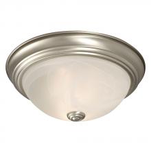 Galaxy Lighting ES625031PT - Flush Mount Ceiling Light - in Pewter finish with Marbled Glass