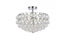Elegant 1107F16C - Savannah 16 inch flush mount in chrome