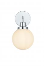 Elegant LD7030W8C - Hanson Wall Sconce L5.9"H11.7"E8.1"  W/GL Chrome