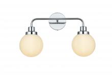 Elegant LD7032W19C - Hanson Wall Sconce L18.6"H11.7"E7.7"  W/GL Chrome