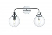 Elegant LD7033W19C - Hanson Wall Sconce L18.6"H11.7"E7.7"  C/GL Chrome