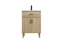 Elegant VF25024MW - Chandler 24 inch Single Bathroom Vanity in Mango Wood