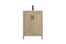 Elegant VF25124MW - Finnley 24 inch Single Bathroom Vanity in Mango Wood