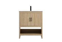Elegant VF25230MW - Ira 30 inch Single Bathroom Vanity in Mango Wood