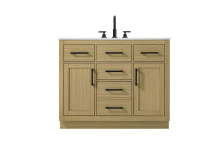 Elegant VF29742MHB - Alden 42 inch Single Bathroom Vanity in Honey Brown