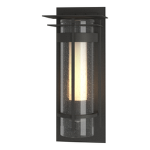 Hubbardton Forge - Canada 305996-SKT-20-ZS0654 - Torch  Seeded Glass Small Outdoor Sconce with Top Plate