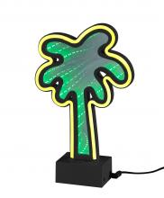 AFJ - Adesso SL3717-01 - Infinity Neon Palm Tree Table/Wall Lamp