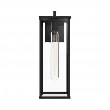 Alora Lighting EW652707BKCL - Brentwood Exterior Wall Sconce