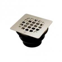 Mirolin Canada FD3 - Chrome Floor Drain - Square Grill