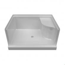 Mirolin Canada EB4836LS1 - White Ellis 48'' Receptor Base with Seat