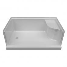 Mirolin Canada EB6032LS1 - White Ellis 60'' Receptor Base with Seat