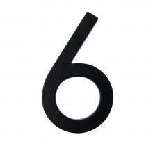 Taymor 25-DBLK56 - 5'' DESIGNER HOUSE NUMBER, BLK No.6