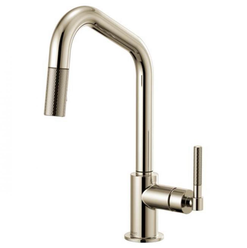 Angled Spout Pull-Down, Knurled Handle