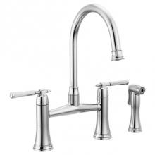 Brizo Canada 62558LF-PC - Bridge Faucet With Spray - 2L