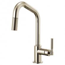Brizo Canada 63063LF-PN - Angled Spout Pull-Down, Knurled Handle