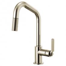 Brizo Canada 63064LF-PN - Angled Spout Pull-Down, Industrial Handle