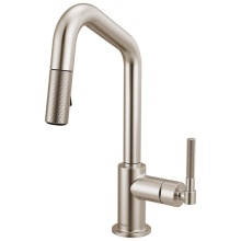 Brizo Canada 63963LF-SS - Litze® Pull-Down Prep Faucet with Angle Spout - Knurled Handle