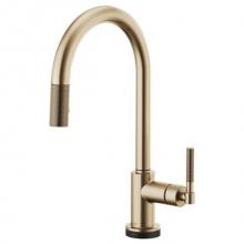 Brizo Canada 64043LF-GL - Arc Spout Pull-Down With Smarttouch, Knurled Handle