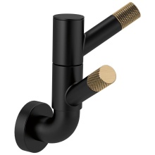 Brizo Canada 693537-BLGL - Litze® Rotating Double Robe Hook With Knurling
