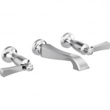 Delta Canada T3556LF-WL - Dorval™ Two Handle Wall Mount Bathroom Faucet Trim Only
