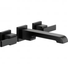 Delta Canada T3567LF-BLWL - Ara® Two Handle Wall Mount Bathroom Faucet Trim