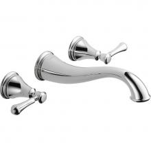 Delta Canada T3597LF-WL - Cassidy™ Two Handle Wall Mount Bathroom Faucet Trim