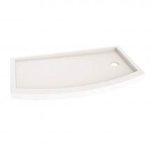 Fleurco Canada ADQ3260BFR-18 - BOWFRONT BASE SIDE DRAIN/3260/RIGHT/WHITE