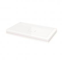 Fleurco Canada ADT4842-18-L2 - FLANGED BASE W/DRAIN COVER 2-FLANGE/4842/WHITE/LEFT