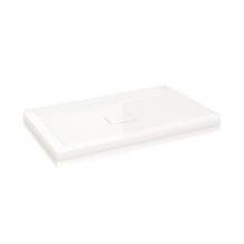 Fleurco Canada ADT4842-18-R2 - FLANGED BASE W/DRAIN COVER 2-FLANGE/4842/WHITE/RIGHT