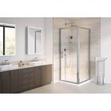 Fleurco Canada ELECP2736-11-40-79 - ELERA CUBE 27X36/CHROME/79H/SEKUR+/IN&OUT PIVOT