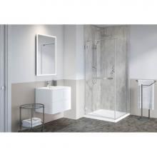 Fleurco Canada FBC3838-2204 - FIBO CORNER WALL PANEL KIT 38X38,CRACKED CEMENT