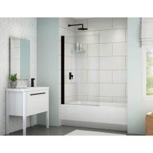 Fleurco Canada ESB34-33-40 - SIENA SOLO TUB/MATTE BLACK/CLEAR