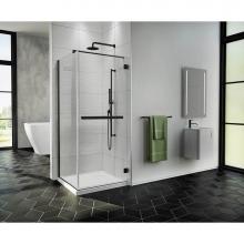 Fleurco Canada PJC3636-33-40 - PURA CUBE 6MM/3636/MATTE BLACK/CLEAR