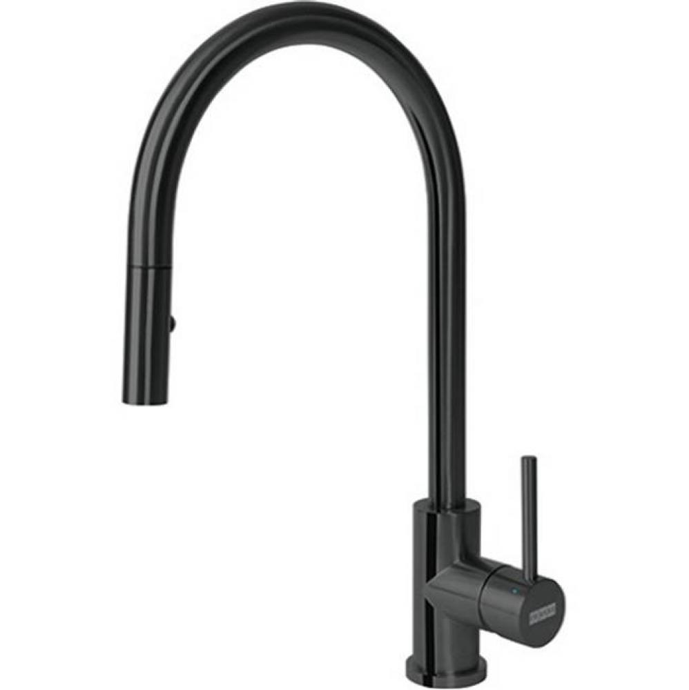 Cube Pull Down Spray Black Stainless