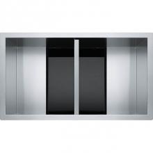 Franke Residential Canada CLV120-33-CA - Crystal  Undermount Sink 16G Ss Dbl 36 Cab